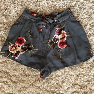 Umgee High Waisted Floral Shorts